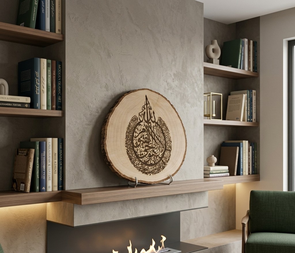 Modern Rustik Ahşap Kütük Tablo Modelleri